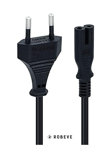 Ps3 / Ps4 / Ps5 / Xbox Series S-X Uyumlu Güç Kablosu 1.5 Metre 2pin Güç Kablosu Projeksiyon - Monitör - Tv 2pin Güç Kablosu modelleri