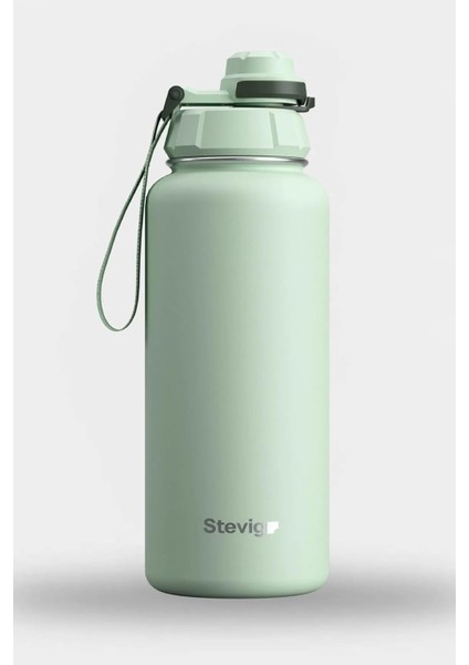 1 Hand Leak-Proof Sızdırmaz Çelik Termos 1000 ml ST-218