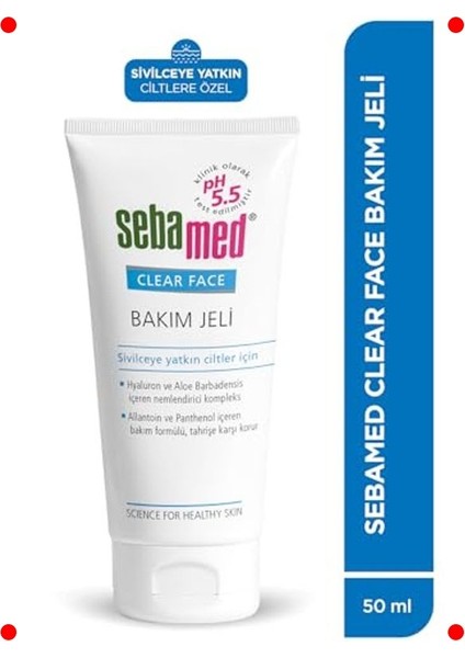 Sivilceye Yatkın Ciltler Için Nemlendirici Bakım Jeli 50 ml modelleri