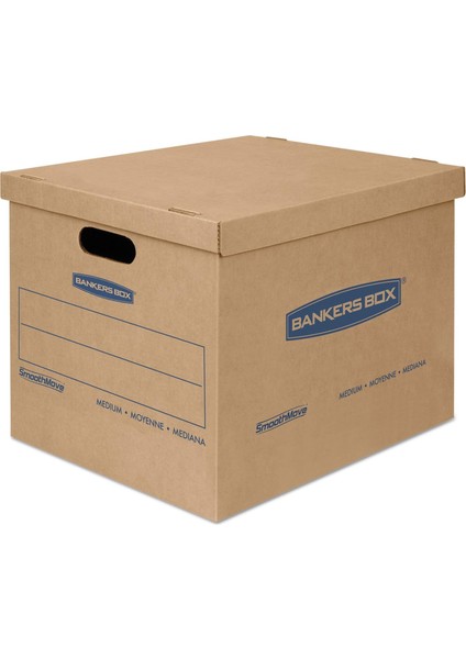 Box Smoothmove Klasik Küçük Taşıma Kutuları, 20&apos;li Paket, Montaj, Taşıma Kolları, 10" x 12" x 15"
