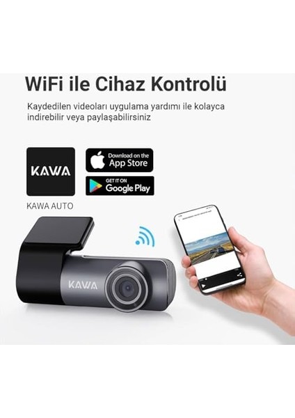 D5 2k 1296P Wdr Wifi 135° Geniş Açı Lens Araç Kamerası fiyatları