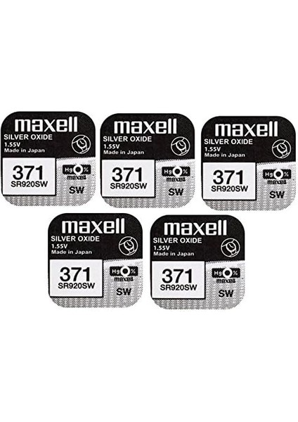 x 371 SR920SW Gümüş Oksit 0 Mercury Saat Pilleri, 5 Adet fiyatları