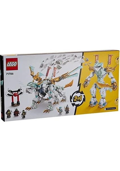 Zane’in Buz Ejderhası Yaratığı 71786-10 Yaş ve Üzeri Çocuklar Için Ejderha Figürü Içeren Yaratıcı Oyuncak Yapım Seti (973 Parça) modelleri