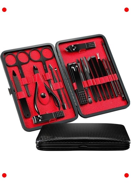 18 Parça Paslanmaz Çelik Manikür Pedikür Seti fiyatları