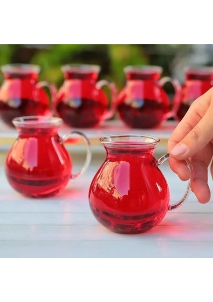 Keyfi Ala 6&apos;lı Borosilikat Cam Çay Bardağı Seti, 200ML Termisil Kupa, Şık ve Dayanıklı, Çay Vakti Için Ideal (6 Adet) modelleri