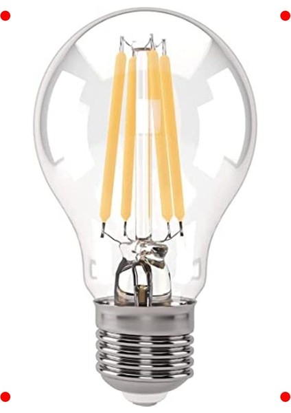 E27 Dekoratif Sarı Işık LED Ampul 7W