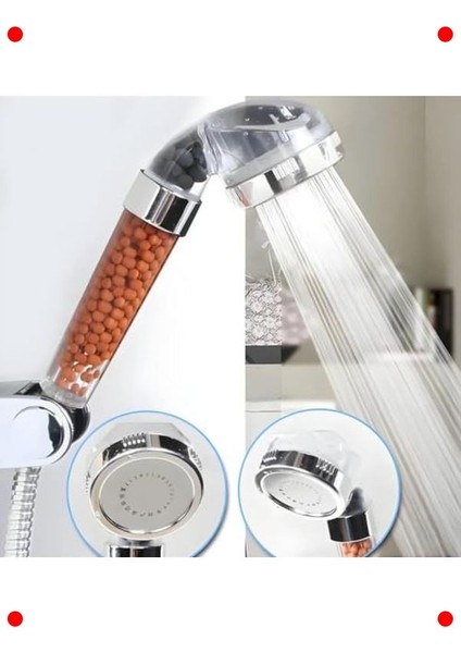 Arıtmalı, Tasarruflu ve Filtreli Duş Başlığı