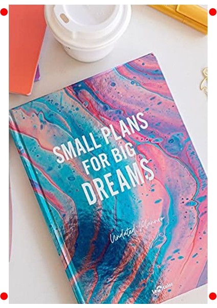 17X24 Metalik Süresiz Ajanda Planlayıcı Defter Mavi