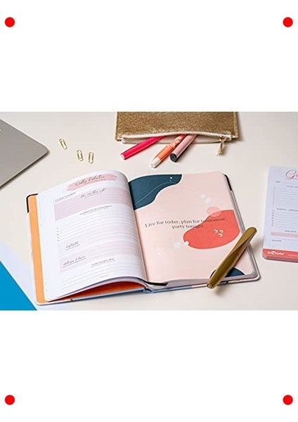 17X24 Metalik Süresiz Ajanda Planlayıcı Defter Mavi fırsatları