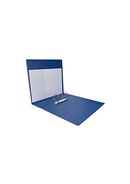 07-2d-M A4 Pvc Cepli Firma Tanıtım Klasörü - 7 cm Sırtlı 2 Halka D Mekanizmalı, Mavi modelleri