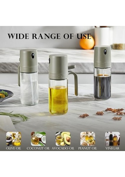 Yemek Pişirmek Için Zeytinyağı Püskürtücüsü - Yemek Pişirmek Için Çok Yönlü Zeytinyağı Sprey Şişesi - 250 Ml/8 Oz Hava Fritözü, Salata,, Kavurma, Pişirme Temelleri Için Yağ modelleri