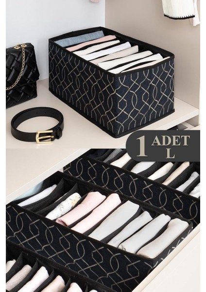 Kapısı Akordiyon Çekmece Içi Düzenleyici Organizer (1 Adet, Large)