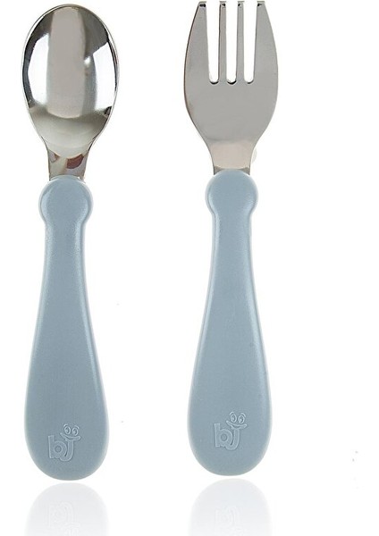 Paslanmaz Çelik Çatal Kaşık Seti - Gri