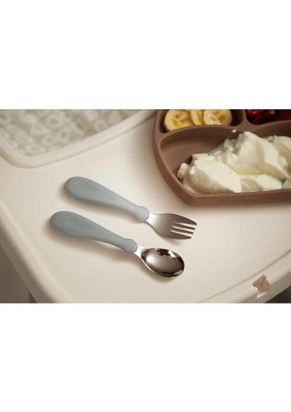 Paslanmaz Çelik Çatal Kaşık Seti - Gri modelleri