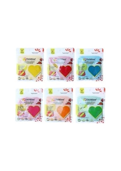 Ecopack Geri Dönüstürülebilir Paketlerde 6&apos;li Set 6 Adet 125 Gram Oyun Hamuru fiyatları