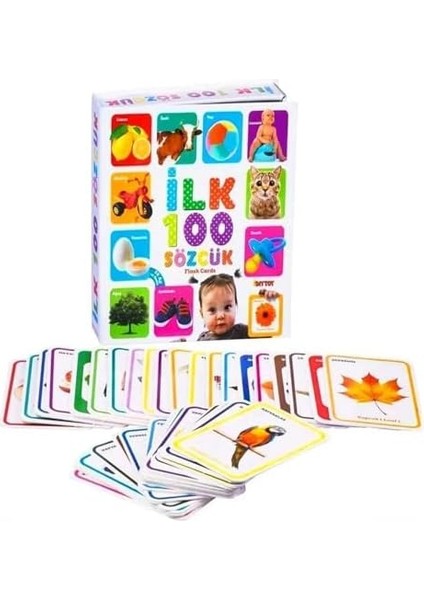 Için Ilk 100 Sözcük Kelime Zeka Kartları Eğitici Yeni Doğan Kartları fiyatları