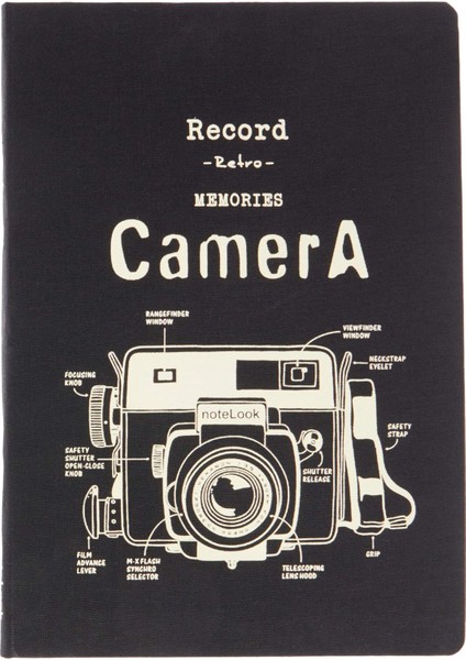 Tekstil Kapak Çizgili Defter B5 Beyaz