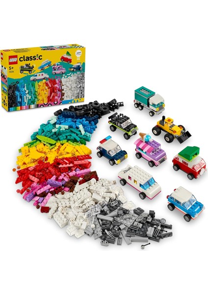 Yaratıcı Araçlar 11036-4 Yaş ve Üzeri Çocuklar Için 10 Adet Araba Yapımı Içeren Yaratıcı Oyuncak Yapım Seti (900 Parça)