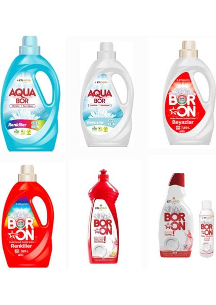 Doğal Mineralli Sıvı Çamaşır Deterjanı 59 Yıkama+ Renkliler Sıvı Form 59 Yıkama+ Bulaşık Deterjanı.