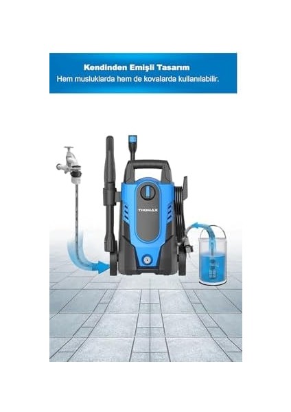 Yüksek Basınçlı Yıkama Makinesi 105 Bar Araç Yıkama Oto Yıkama 1400W fiyatları