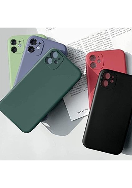 11 ile Uyumlu Kılıf Içi Kadife Lansman Silikon Kılıf Şok Emici Full Kasa Koruma Sağlayan (Koyu Yeşil) modelleri