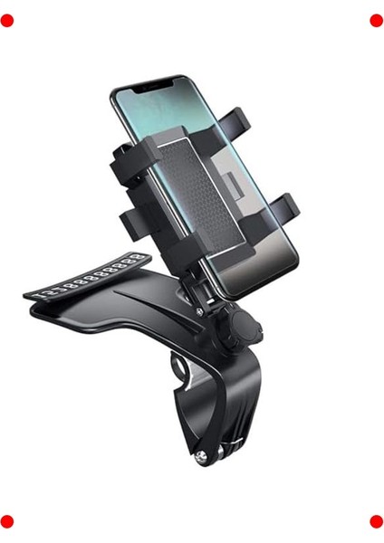 Torpido Üstü Numaratörlü Dönebilen Telefon Tutucu