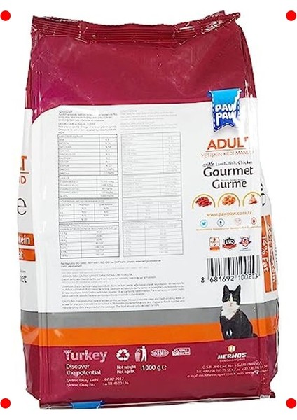 Yetişkin Kedi Maması Gurme - 1 kg fiyatları