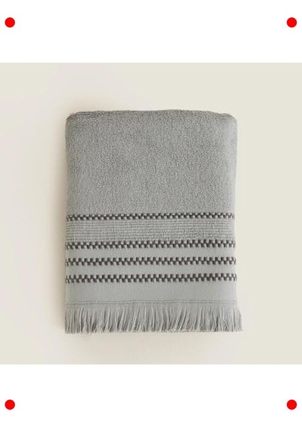 Natura Serisi Yüz Havlusu 50X90 cm - Gri