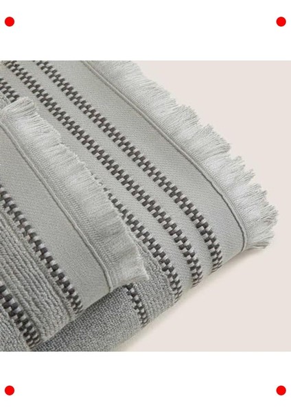 Natura Serisi Yüz Havlusu 50X90 cm - Gri fırsatları