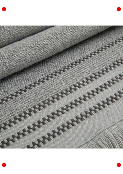 Natura Serisi Yüz Havlusu 50X90 cm - Gri indirimleri