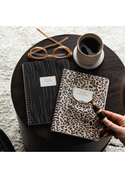 A5 Spiralli Karton Kapak Çizgili Okul Defteri 80 Yaprak 2&apos;li Set - Ders Programlı -