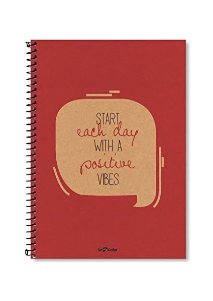 2015075/2 Eco Sert Kapaklı, Spiralli, Sarı Kağıtlı, 200 Sayfa, Kırmızı fiyatları