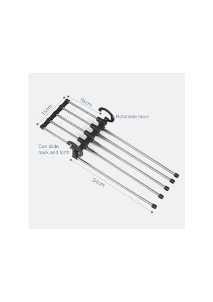 Askısı Dolap Içi 2 Katlı Katlanabilir 5&apos;li,,kravat,etek,şal, Için Organizer Askı modelleri