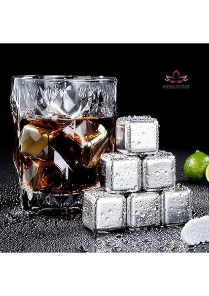 4’lü Paslanmaz Çelik Viski Taşı Sulandırmadan Soğutma Buz Küpleri modelleri