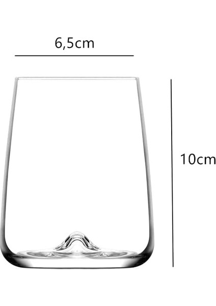 Su ve Alkollü Içecekler Için 6 Set, 360 ml Düz Cam, Bulaşık Makinesinde Yıkanabilir modelleri