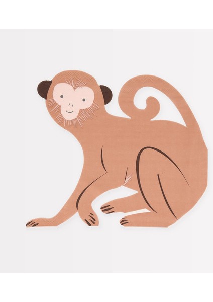 - Monkey Die Cut - Peçeteler - 16&apos;lı
