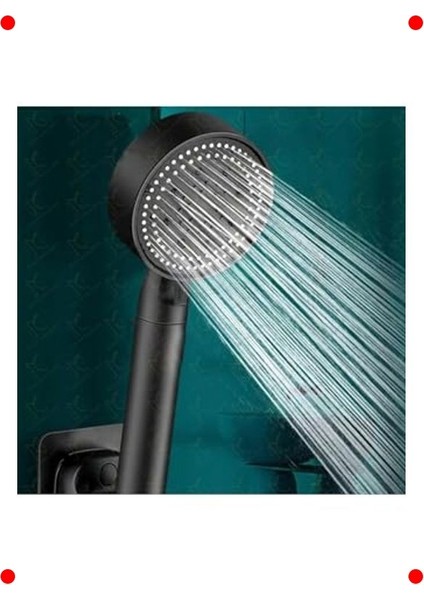 Siyah Sürgülü Duş Seti - Masaj & Turbo Fan Etkili Başlık fiyatları