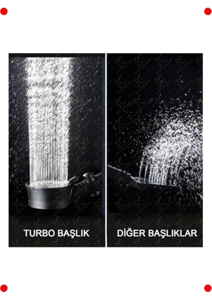 Siyah Sürgülü Duş Seti - Masaj & Turbo Fan Etkili Başlık modelleri