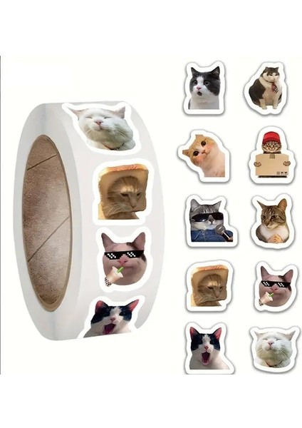 Adet Rulo Etiket (Komik Kedi)