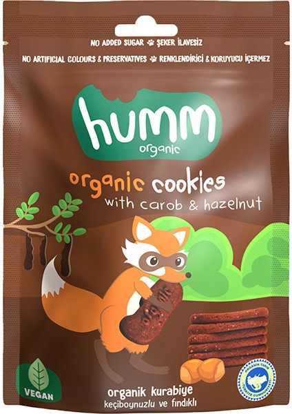 Organik Vegan Keçiboynuzlu ve Fındıklı Kurabiye 55 gr fiyatları