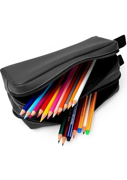 Proje Deri Çift Gözlü Kutusu - Makyaj Çantası modelleri