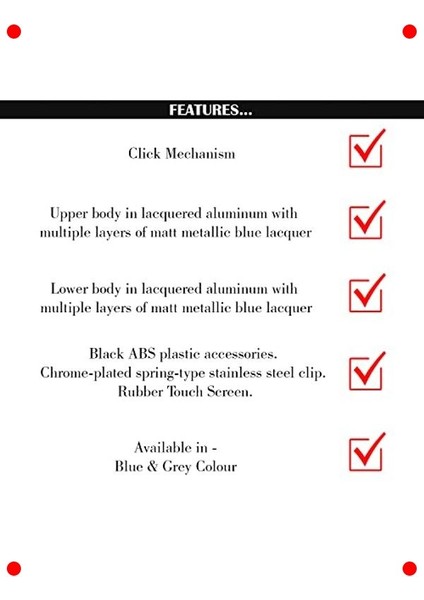 Mavi Stylus Özellikli Tükenmez Kalem fiyatları