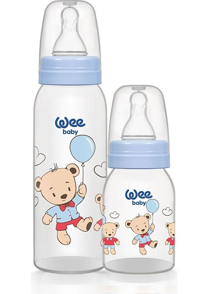 281 Wee Baby 125+250 2'li Pp Biberon Mavi 1 Adet