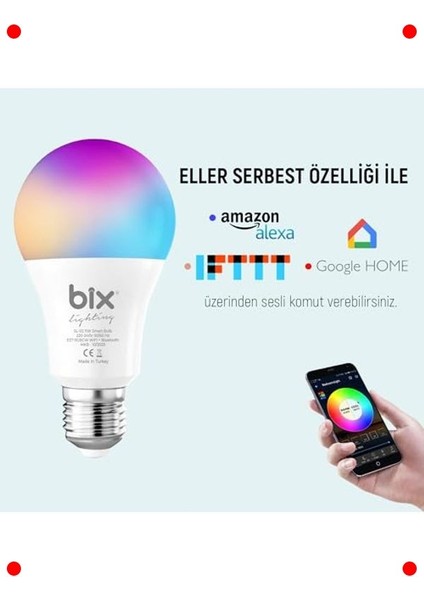 Akıllı Rgb Wifi & Bluetooth Kontrollü Ampul fiyatları