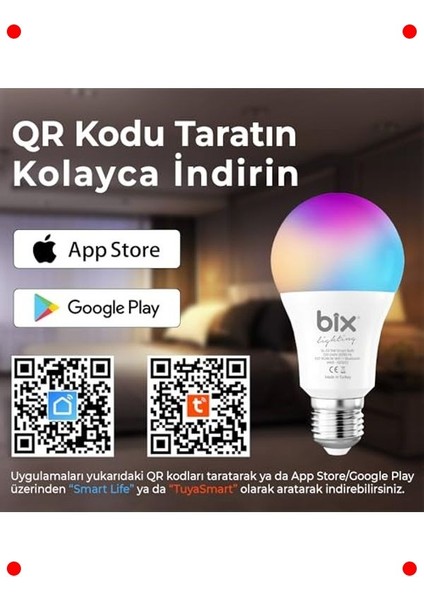 Akıllı Rgb Wifi & Bluetooth Kontrollü Ampul indirimleri