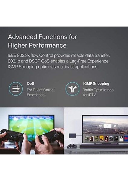 TL-SG108, 8-Port 10/100/1000 Mbps Gigabit Ethernet Switch 5 V Harici Güç fiyatları