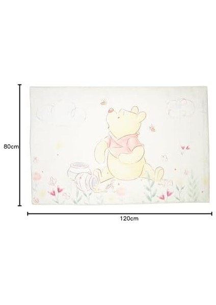 The Pooh Baby Lisanslı Karakter BASKILI%100 Halı, Çok Renkli, 80X120 cm modelleri
