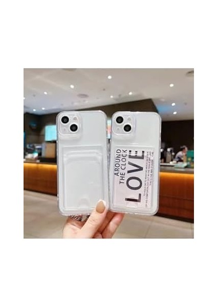 Go Aksesuar 13 ve 14 ile Uyumlu Şeffaf Kartlıklı Kamera Korumali Aa Kalite modelleri