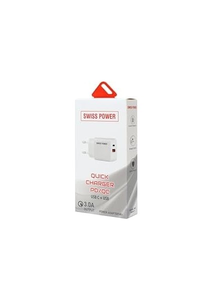Power 3A Pd/qc Hızlı Şarj Başlık Çift Giriş Sws-C1 - Beyaz modelleri