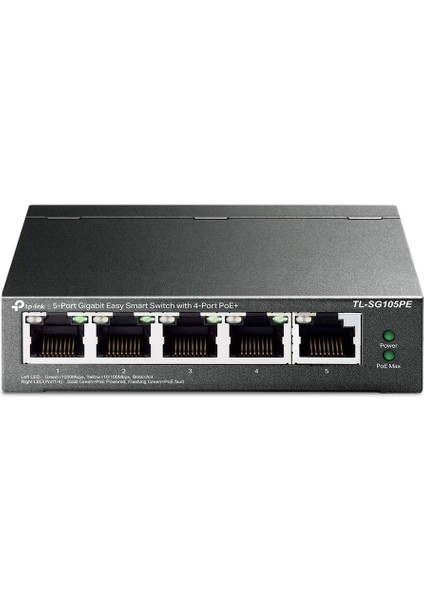 TL-SG105PE, 5-Port Gigabit Smart Switch With 4-Port Poe+